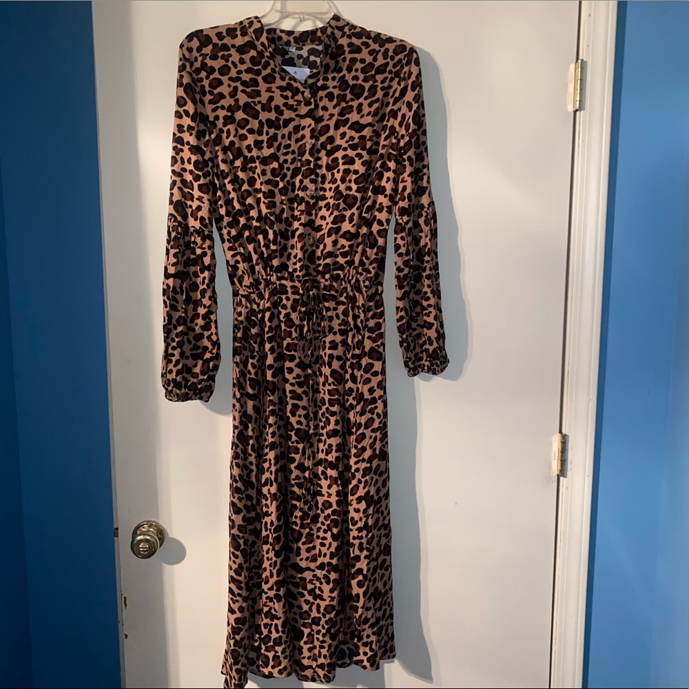 Kirundo MIDI Leopard Dress Medium